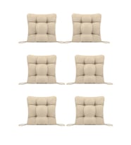 SANDALYE MİNDERİ 45X45 CM 6'LI SÜTLÜ KAHVE