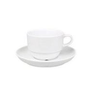 Güral Porselen EO02CT Tabaklı Çay Fincanı 6 Lı 230 Cc