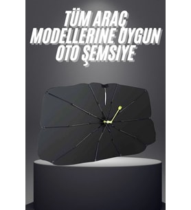Yeni Nesil Tüm Araç Modellerine Uygun Oto Şemsiye Katlanabilir Uv Işınlarına Karşı