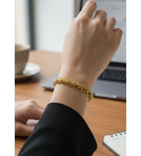 Xuping Gold Taşlı Tasarım Bileklik - 26xpb16