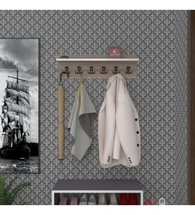 Kenzlife elbise askılığı askılık vettini crd 20*070*12 siyah 6 adet askı portmanto (Karışık)