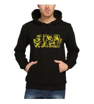 Bant Giyim - Star Wars Siyah Kapşonlu Erkek Sweatshirt