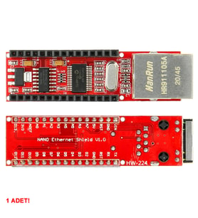 Arduino Nano 3.0 ENC28J60 Ethernet Shield Board Microchip LAN SPI IOT İnternet Haberleşme