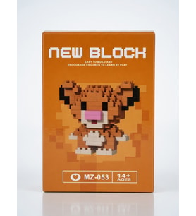 Lego Bricks 3D Aslan Simba 5 cm Mini Yapım Seti Eğitici Oyuncak Model