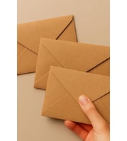 Minik zarf, 7x9 cm 25 adet (Kraft)