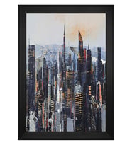 Manzara Temalı Kanvas Tablo 50 x 70 cm Siyah Çerçeve