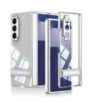 Galaxy Z Fold 7 Kılıf Kamera Korumalı Şeffaf Tasarımlı Zore Lego Standlı Kapak