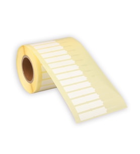 Kuyumcu ve Gözlük Etiketi Beyaz Şeffaf uçlu 10 mm X 76 mm ithal