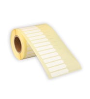 Kuyumcu ve Gözlük Etiketi Beyaz Şeffaf uçlu 10 mm X 76 mm ithal