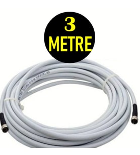 3 metre RG6/U4 Full HD 3D 4K Anten TV Çanak Uydu LNB Kablosu (3 mt.F Konnektör Takılı Hazır )