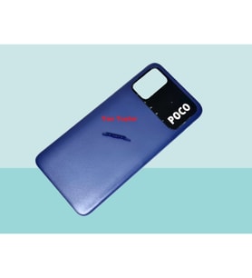 Tkgz - Xiaomi POCO M3 FULL KASA Arka Kapak Batarya Kapağı - MAVİ