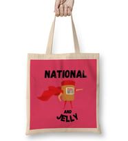 National Peanut Butter and Jelly Day 2021 Bez Çanta Uzun Saplı