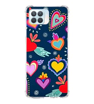 PrintiFy Oppo Reno 4 Lite Uyumlu Retro Color 3 Baskılı Şeffaf Köşe Korumalı Antişok Kılıf