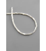 Sedef Doğal Taş Parlak Beyaz Silindir Kesim 3x5mm Dizi [AA]