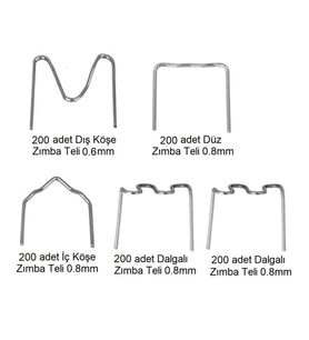 YATE10-1000 Adet Set Plastik Kaynak Zımba Teli