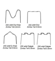 YATE10-1000 Adet Set Plastik Kaynak Zımba Teli