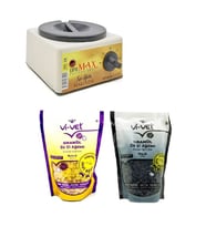 Ege Sir Dpr Max Ağda Makinesi + Vi-Vet Naturel Granül İnci Ağda 250 G + Siyah Granül İnci Ağda 250 G