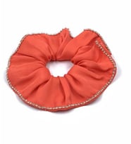SCRUNCHIE KRİSTAL TAŞLI KIRMIZI SATEN TOKA SCR25 ZELİCE