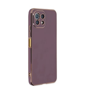 Xiaomi Mi 11 Lite Kılıf Volet Silikon - Mor