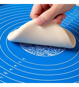 River World 40*50 cm Silikon Ölçekli Kullanımı Kolay Hamur Açma Matı Ekmek Mantı Makarna Hamuru Yoğurma  Matı