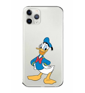 Apple iPhone 11 Pro Uyumlu Kamera Korumalı Tıpalı Kapak Donald Duck TasarımlıŞeffaf Kılıf