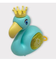 Kurmalı Işıklı Sevimli Flamingo - Yeşil