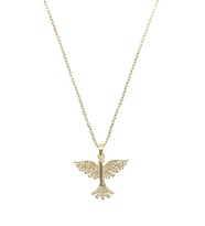 Çelik Kolye Gold 45cm Kuşlu