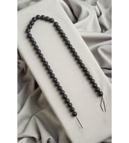 Oniks Taşı Faset Kesim Mat Siyah 8mm Doğal Taş Dizi [AB+]