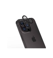 Apple iPhone 15 Pro Max Uyumlu Zore Safir CL-15 Parmak İzi Bırakmayan Anti-Reflective Kamera Lens Koruyucu (Siyah)