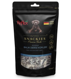 Reflex Snackies Morina Balık Derisi Küpleri Köpek Ödülü 170 Gr