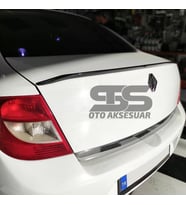  Renault Clio Symbol 2008 - 2012 Talia  Bagaj Üstü Spoiler Piano Black