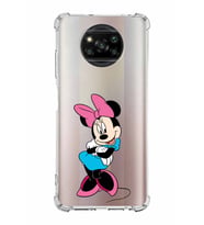 Xiaomi Poco X3 Pro Köşe Korumalı Antişok Kapak Minnie Mouse Tasarımlı Şeffaf  Kılıf