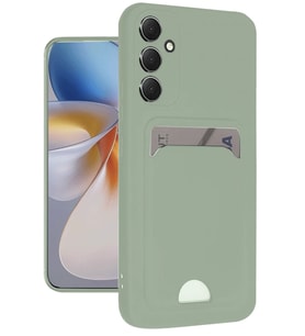 Galaxy A16 5G Kılıf Kelvin Kartvizitli Silikon - Açık Yeşili