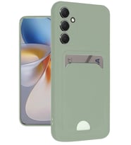Galaxy A16 5G Kılıf Kelvin Kartvizitli Silikon - Açık Yeşili