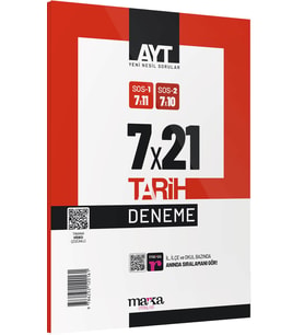 Marka Yayınları Ayt Tarih 7X21 Deneme