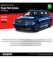 Skoda Kamiq Krom Kapı Yan Çıtası 2019 Üzeri