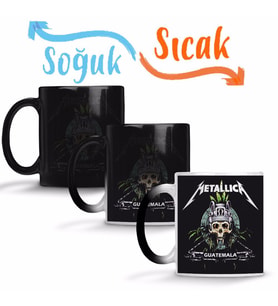 Metallica 4 Sihirli Kupa Bardak Porselen