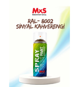 MxS RAL 8002 Sinyal Kahverengi Akrilik Sprey Boya 400 ML