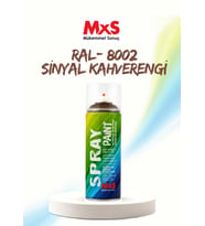 MxS RAL 8002 Sinyal Kahverengi Akrilik Sprey Boya 400 ML