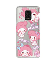 Redmi Note 9 Pro/Note 9S Uyumlu Melody Kuromi Desenli Şeffaf Telefon Kılıfı