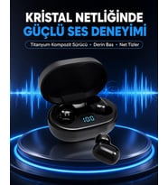 Titanyum Hoparlörlü Kablosuz Bluetooth Kulaklık Yeni Nesil