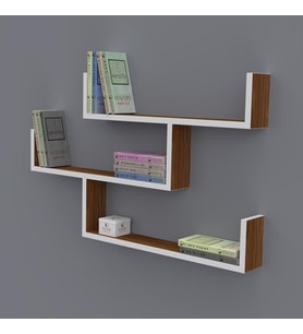 Kenzlife kitaplık gülin 055*080*20 cvz duvar rafı