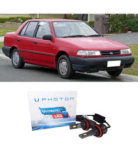 Hyundai Excel Led Xenon Uzun + Kısa Far Ampulü H4 Ultimate 9500 Lumens Yeni Seri Beyaz