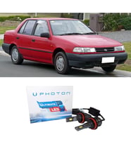 Hyundai Excel Led Xenon Uzun + Kısa Far Ampulü H4 Ultimate 9500 Lumens Yeni Seri Beyaz