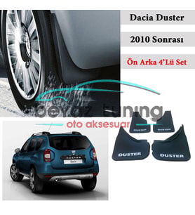 Dacia Duster Paçalık Tozluk Çamurluk Ön-Arka Set 2010-