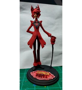Hazbin Hotel Alastor Figür The Radio Demon Figür 25CM Büyük