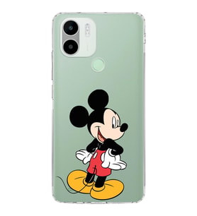 Redmi A1 Plus  Kamera korumalı Kapak Mickey Mouse Tasarımlı  Şeffaf Kılıf