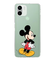 Redmi A1 Plus  Kamera korumalı Kapak Mickey Mouse Tasarımlı  Şeffaf Kılıf