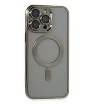 Newface Apple iPhone 14 Pro Max Kılıf Kross Magneticsafe Kapak - Titan Gri