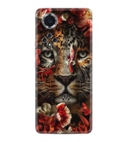 Huawei Nova 9 Kılıf Resimli Desenli Baskılı Silikon Kılıf Flowers Baby Tiger 1336